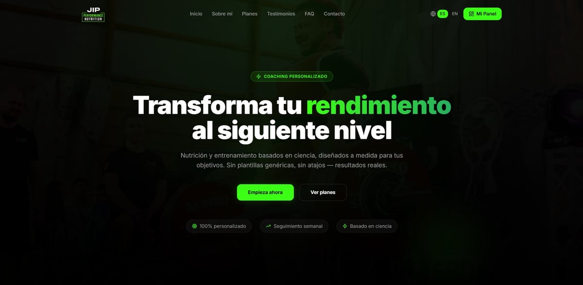 Lanzamiento de la nueva plataforma digital JIP Coaching con hosting securizado y administración avanzada